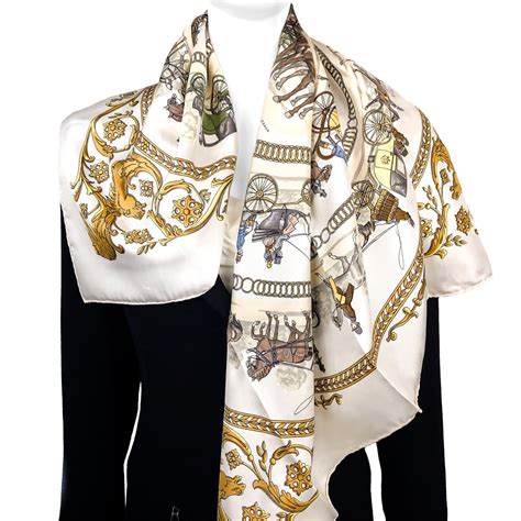 La Promenade de Longchamps Hermes Scarf By Philippe 